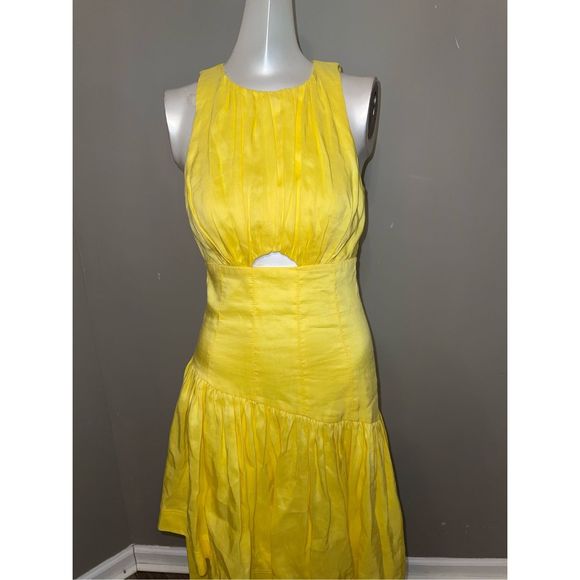 AJE Caliente Tiered Cut Out Dress Size 2 $595 - Picture 8 of 9